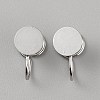 Brass Spiral Pad Ear Cuff Findings LS-EJEW-WH0033-23P-1