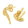 Brass Stud Earrings for Women EJEW-P275-02G-2