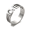 201 Stainless Steel Finger Rings RJEW-G278-05P-1