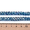 Electroplate Transparent Glass Beads Strands X-EGLA-N022-04A-D07-4