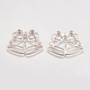 Alloy Open Back Bezel Pendants LS-PALLOY-L203-03RG-2