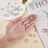 40Pcs 2 Styles Alloy Bead Ring Antique Fried Dough Twists Bead Ring Straight Hole Circle Bead Ring DIY Bracelet Accessories Materials JX593A-3