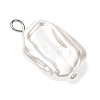 ABS Plastic Imitation Pearl Pendants PALLOY-JF04415-01-3
