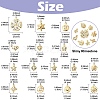 150Pcs 15 Styles Rack Plating Iron Pendants IFIN-YW0003-54-3