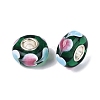 Handmade Lampwork Core European Beads LAMP-Q042-02C-3