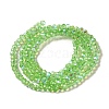 Electroplate Transparent Glass Beads Strands EGLA-A035-T3mm-L09-2