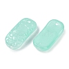 Spray Painted Transparent Glass Connector Charms X1-GLAA-H035-06K-2