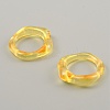 Candy Color Plastic Twist Wave Finger Ring for Women RJEW-WH0004-26E-2