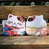 Polyester Lucky Cat Wallets PAAG-PW0015-01-2