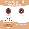 Natural Scentedros Wood Beads WOOD-TA0001-34-15
