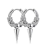 Non-Tarnish 304 Stainless Steel Hoop Earrings PW-WG23967-03-1