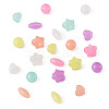 200Pcs 4 Style Luminous Acrylic Beads TACR-FS0001-02-4