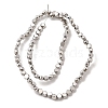 Electroplate Glass Beads Strands EGLA-F166-04A-P-2