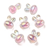 UV Plating Rainbow Iridescent Acrylic Beads X1-PACR-E001-05H-1