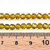 Baking Paint Transparent Glass Beads X1-DGLA-A035-T4mm-A05-5