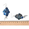 Glass & Natural Akoya Shell Dangle Earrings for Women EJEW-JE07498-6