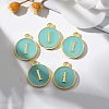 Golden Plated Alloy Enamel Charms ENAM-S118-05I-5