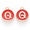 Golden Plated Enamel Alloy Charms ENAM-SZ0001-26C-Q-2