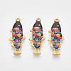 Printed Alloy Pendants PALLOY-T072-031LG-1