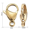 Ion Plating(IP) 304 Stainless Steel Lobster Claw Clasps LS-STAS-H353-F-02G-3