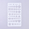 Plastic Reusable Drawing Painting Stencils Templates DIY-G027-G18-1