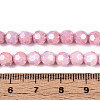 Anti-Tarnish Electroplate Glass Beads Strands EGLA-T021-6mm-15-04-4