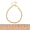 Round Brass Beaded Bracelets for Women BJEW-H640-04B-G-5