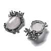 Natural Rose Quartz Pendants G-H083-01AS-01-2