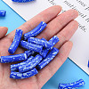 Opaque Spray Painted Acrylic Beads X1-MACR-S372-002F-B02-5