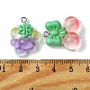 Gradient Color Translucent Resin Pendants RESI-P039-02C-3
