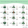 24Pcs 12 Styles Saint Patrick's Day Glitter Alloy Enamel Pendants ENAM-CJ0005-62-9