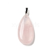 Natural Rose Quartz Pendants G-P474-01P-04-2
