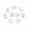 Glass Rhinestone Cabochons MRMJ-N027-036-1