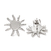 304 Stainless Steel Sun Stud Earrings EJEW-C114-28P-1