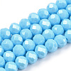 Electroplate Glass Beads Strands LS-EGLA-A034-P4mm-A06-1