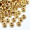 Rack Plating Brass Flat Round Spacer Beads KK-M085-11G-NR-1