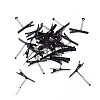 30Pcs 3 Styles Iron Alligator Hair Clips Findings PHAR-TA0001-10-3