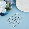 1Pc Alloy PU Leather Braided Waist Chains for Woman DIY-CL0001-09-5
