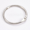 Iron Loose Leaf Book Binder Hinged Rings IFIN-WH0015-01-35mm-2