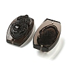 Natural Ice Obsidian Carved Connector Charms G-Q191-01A-2