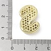 Rack Plating Brass Micro Pave Clear Cubic Zirconia Pendants KK-R163-05S-G-3