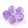 Transparent Crackle Acrylic Beads MACR-E025-24-8mm-2