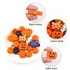 CHGCRAFT 8 Style Halloween Theme Food Grade Eco-Friendly Silicone Beads SIL-CA0001-68-5