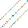 304 Stainless Steel Enamel Link Chains CHS-P016-32G-1