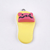 Handmade Polymer Clay Kitten Pendants CLAY-S093-04G-1