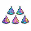 Rack Plating Rainbow Color Alloy Pendants PALLOY-S180-309-1