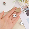 CHGCRAFT 4Pcs Playing Card Enamel Brooch JEWB-CA0001-47-3