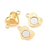 304 Stainless Steel Magnetic Clasps with Loops STAS-P452-04D-G-2