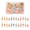  24Pcs 12 Styles Rack Plating Alloy European Dangle Charms MPDL-TA0001-04-3