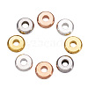 Flat Round Brass Spacer Beads KK-CW0001-01-4